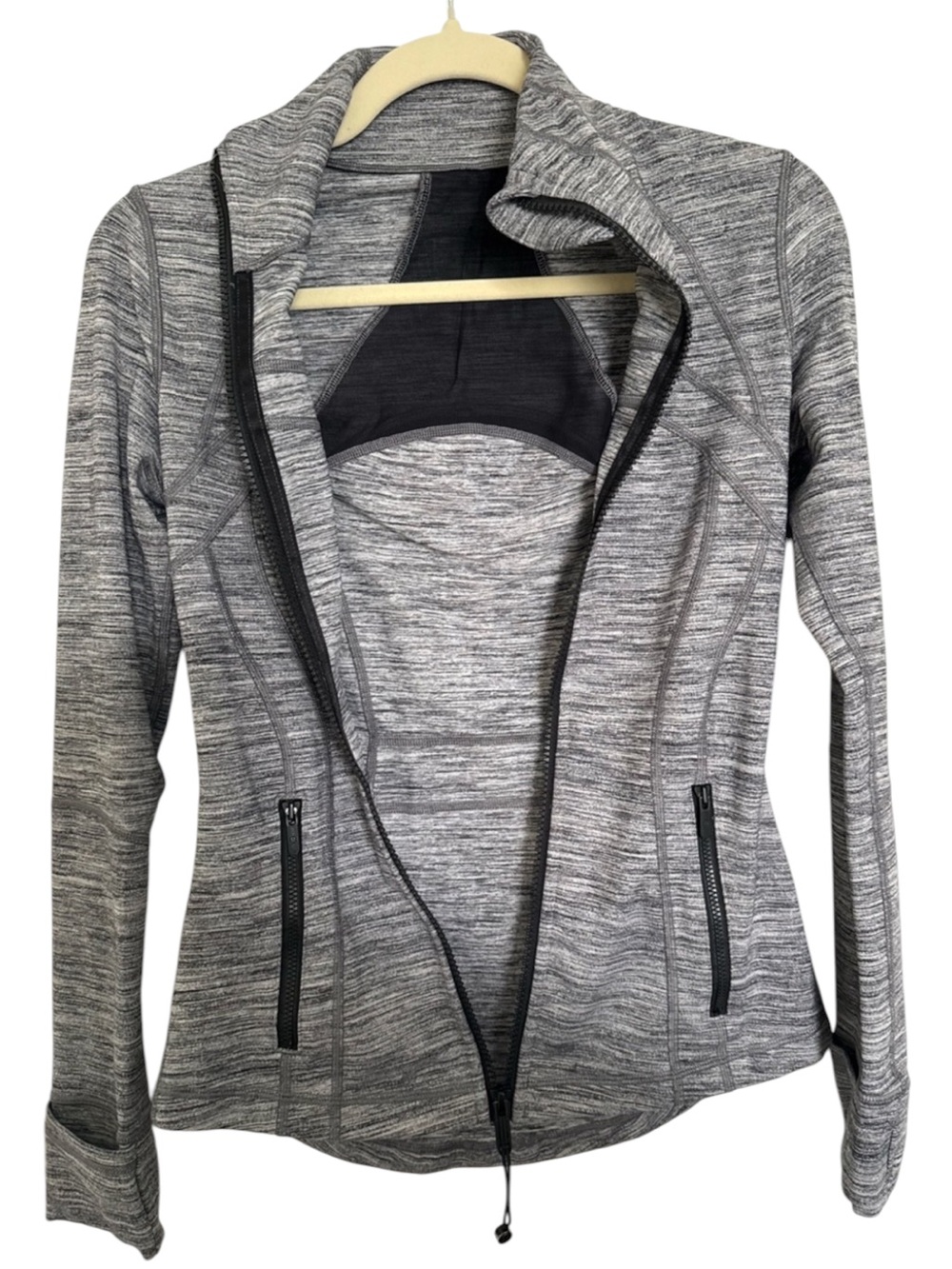 Lululemon “Define” Jacket in Heathered Gray Like New Sz 10/Med - Picture 8 of 9